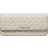 Michael Kors Jet Set Large Signature Logo Snap Front Wallet - Vanilla/Acorn