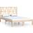 vidaXL Solid Pine Sängram 135x190cm
