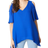 Wallis Asymmetric Blouse - Cobalt