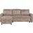 Beliani Nesna Light Brown Sofa 228cm 3 Seater