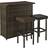 Crosley Palm Harbor Outdoor Bar Set, 1 Table incl. 2 Chairs