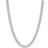 GLD Signature Cuban Chain Necklace 6mm - White Gold
