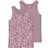 Name It Nmftank Top 2-pack - Mauve Flower Noos
