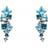 Elements Gold Earrings - White Gold/Topaz