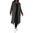 Brave Soul Detachable Hood Double Breasted Longline Trench Coat - Khaki