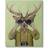 Stupell Industries Funny Cute Deer Binoculars Camera Brown/Green Wall Decor 61x76.2cm