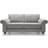 Abakus Direct Elegant Ingrid Ash Grey Sofa 215cm 3 Seater