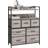 Homcom Storage Organiser Unit Grey Chest of Drawer 79x101cm