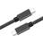 Nordic 60W 3A 5Gbps 3.2 Gen1 USB C - USB C M-M 0.5m