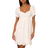 Adrianna Papell Empire Waist Puff Short Sleeve Eyelet Dress - Ivory