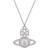 Vivienne Westwood Norabelle Orb Necklace - Silver/Transparent