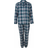 Lady Avenue Flannel Pyjamas - Petrol Checks