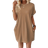 Shein LUNE Solid Batwing Sleeve Tee Dress