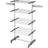 Homcom 4-Tier Large Clothes Airer Stainless Steel Clothes Drying Rack Grey