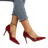 Shein Point Toe Stiletto Heeled Court Pumps