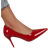 Shein 2023 New Spring & Autumn Fashionable Red High Heels For Women, Suitable For Work