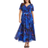 Scarlett & Jo Isabelle Float Sleeve Maxi Dress - Blue Rose