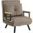 Homcom Sleeper Light Brown Lænestol 81cm