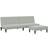 vidaXL 3216274 Light Gray Soffa 200cm 2st 3-sits