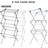 Crystals 3 Tier Winged Clothes Airer