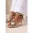 Where's That From 'Cyprus' Wide Fit Multi Cross Over Strap Mid Gold 8E