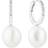 Sif Jakobs Womens 925 Sterling Silver Padua Uno Rhodium-plated Sterling-silver and Pearl Drop Earrings