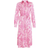 Quiz Paisley Satin Shirt Midi Dress - Pink