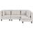 Beliani Fevik Light Beige Sofa 228cm 4pcs 4 Seater