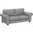 Abakus Direct Ingrid Light Grey Sofa 215cm 3 Seater