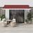 vidaXL Manual Retractable Awning Burgundy 400.1x300cm
