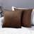 Deconovo Velvet Cushion Cover Brown (55.9x55.9cm)