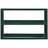 House Doctor Use Dark Green Wall Shelf 80cm
