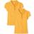 The Children's Place Girl's Uniform Ruffle Pique Polo 2-pack - Yellow Pencil