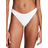 Victoria's Secret Pink Cotton High Leg Thong Panty - Optic White Pointelle