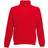 Fruit of the Loom Classic Zip Neck Sweat - Red