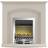 Adam truro fireplace in cream with blenheim electric fire in chrome, 41 inch