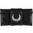 Horror-Shop Moon Gothic Purse with Bat Wings - Black