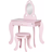 Homcom Kids Vanity Table & Stool