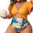 Shein Swim Vcay Summer Beach Plus Size Women's One-Piece Swimsuit With Twist Knot Butterfly Sleeves