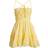 Free People Taking Sides Mini Dress - Mellow Yellow