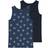 Name It Dark Denim Tank Top 2-pack Dark Denim Football Noos