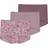 Name It 3-Pak Tights Flower Mauve Shadows
