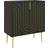 Homcom Adjustable Shelf Black/Gold Sideboard 78x87.9cm