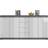 Xonox Home High-Gloss Smoke Silver Skænk 165x85cm