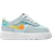 Nike Force 1 Low EasyOn TDV - Glacier Blue/Light Lemon Twist/Aquarius Blue/Total Orange
