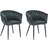 Beliani Milan Dark Green Kitchen Chair 80cm 2pcs