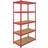 Monster Racking Heavy Duty Red Garage Unit 5Tier 90cm Warehouse Shelving System