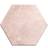 Hill Ceramic Hexagon Klinker Vivid Rose Matt 15x17 cm