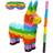 Quickdraw Piñatas Rainbow Donkey Childrens Birthday Party Traditional Novelty Game with Bashing Stick & Blindfold