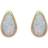 C. W. Sellors 9ct Gold Opal Teardrop Earrings